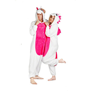 Onesie Kigurumi Valge Ükssarvik